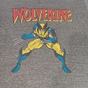 Wolverine x Marvel Comics 90s‎  Y2k X-Men Comic Tee Size 2XL Gray Short Sleeve
